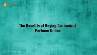 Buying Customized Perfume Online