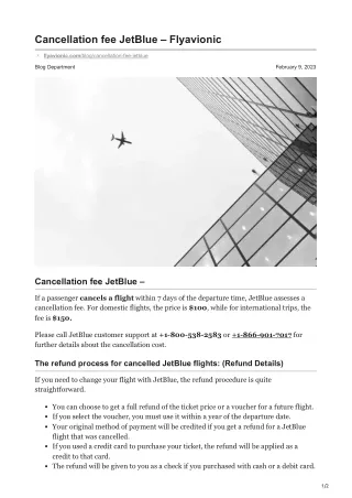 cancellation fee jetblue flyavionic