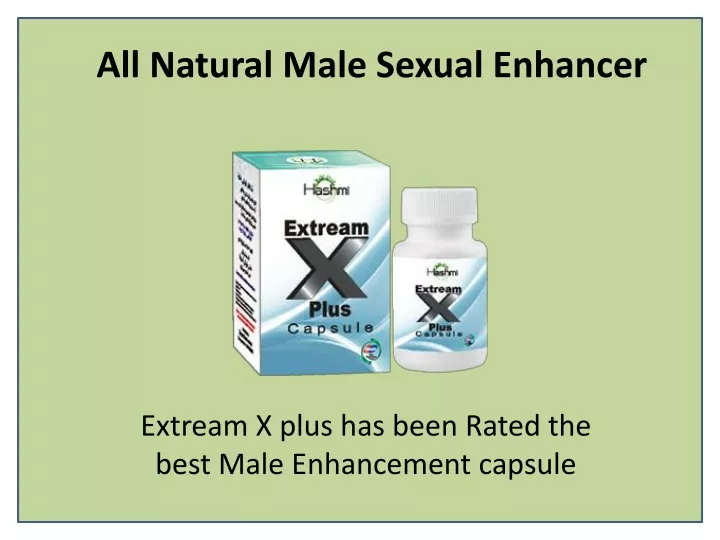 all natural male sexual enhancer
