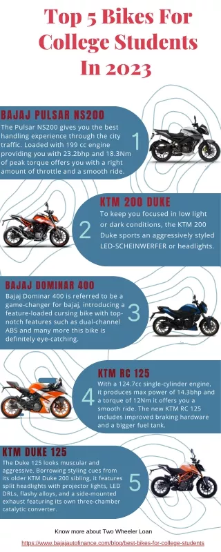 Top 5 Bikes For College Students In 2023