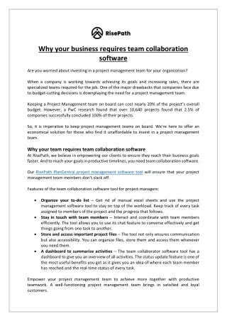 Why your business requires team collaboration software