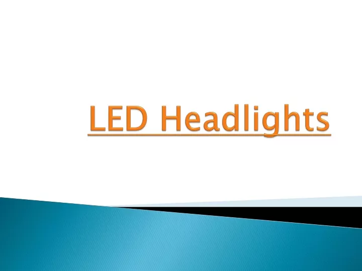 led headlights