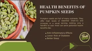 Buy Best Quality Organic Pumpkin Seeds Online