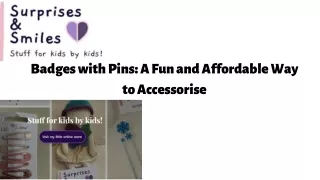 Badges with Pins A Fun and Affordable Way to Accessorise