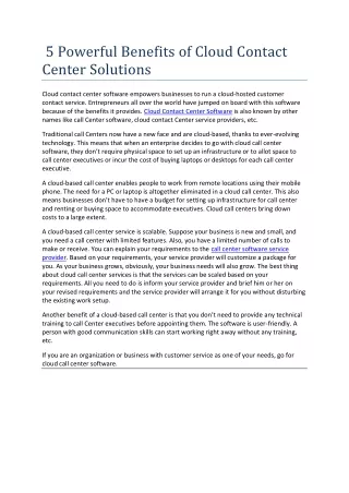 5 Powerful Benefits of Cloud Contact Center Solutions.pdf