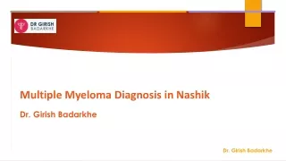 Multiple Myeloma Diagnosis in Nashik