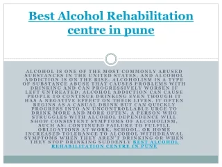 Best Rehabilitation centre in Pune