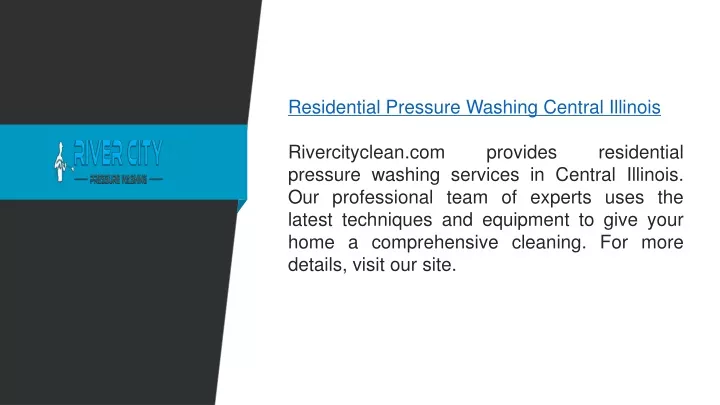 residential pressure washing central illinois