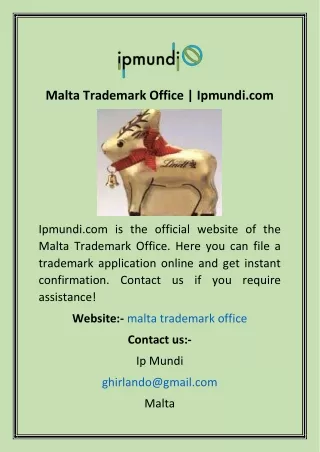 Malta Trademark Office  Ipmundi