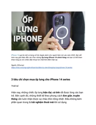 Top 10 op lung iPhone 14 Pro Pro Max Plus chinh hang cuc chat dang mua (1)