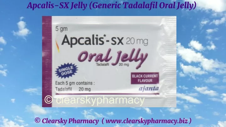 apcalis sx jelly generic tadalafil oral jelly