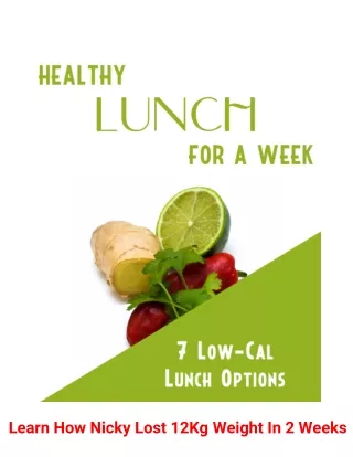 learn how nicky lost 12kg weight in 2 weeks