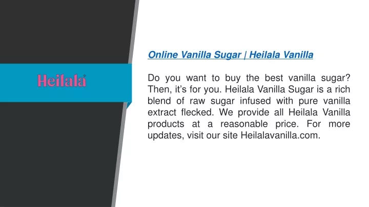 online vanilla sugar heilala vanilla do you want