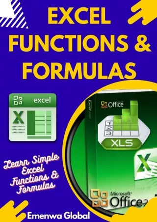 free download [pdf] Excel Functions and Formulas: Learn Simple Excel Functions a