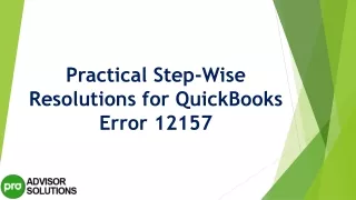 practical step wise resolutions for quickbooks error 12157