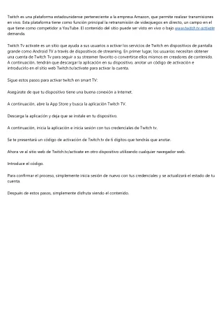twitch es una plataforma estadounidense