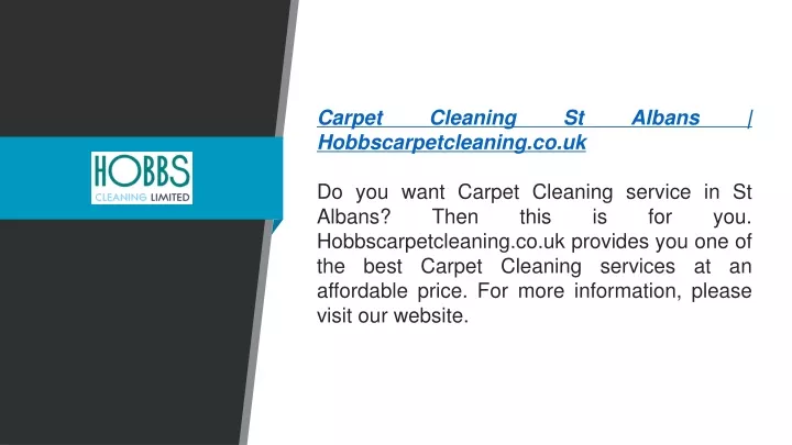 carpet cleaning st albans hobbscarpetcleaning