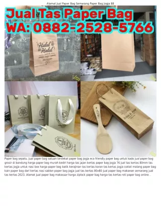 alamat jual paper bag semarang paper bag jogja 88