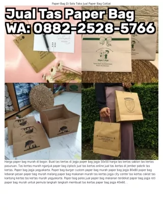 ౦88ᒿ~ᒿ5ᒿ8~5ᜪ66 (WA) Tas Kertas Jogja Anak Paper Bag Murah 100 Ribuan