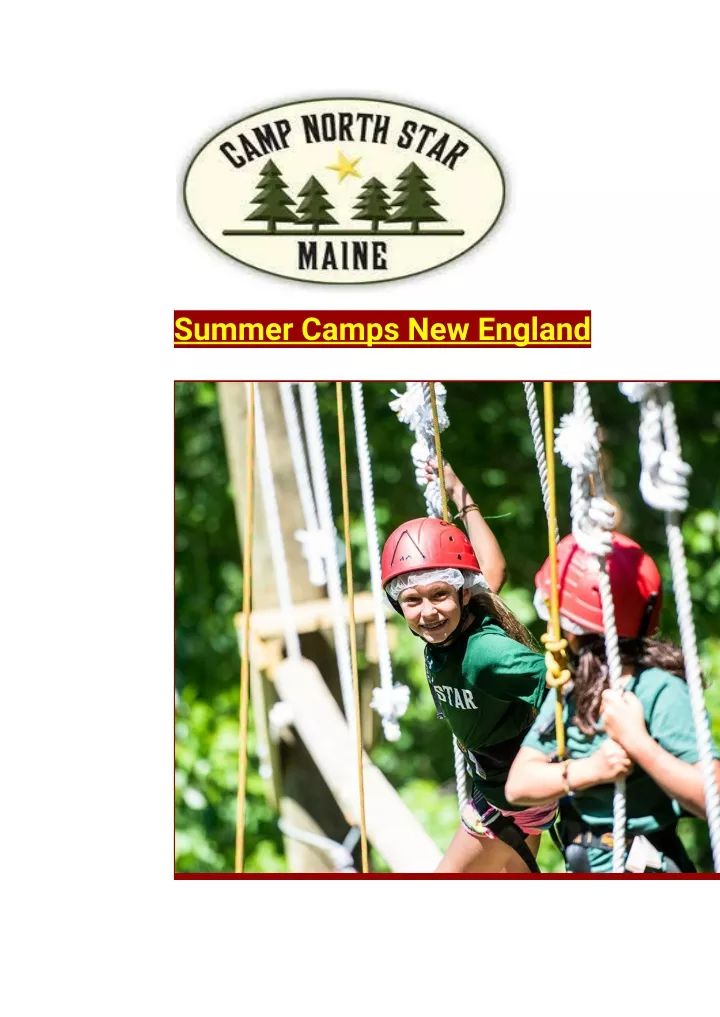 summer camps new england