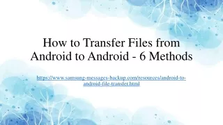 How to Transfer Files from Android to Android in 2023