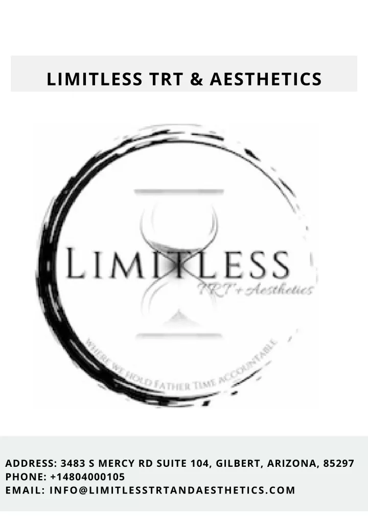 PPT Limitless TRT & Aesthetics 5 PowerPoint Presentation, free