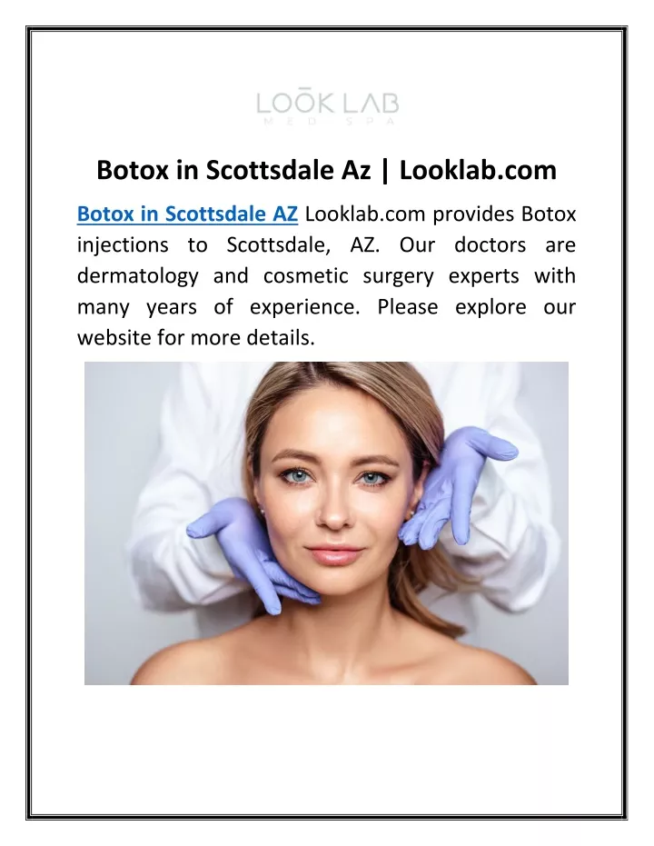 botox in scottsdale az looklab com