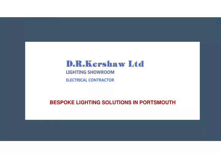 bespoke lighting solutions in portsmouth