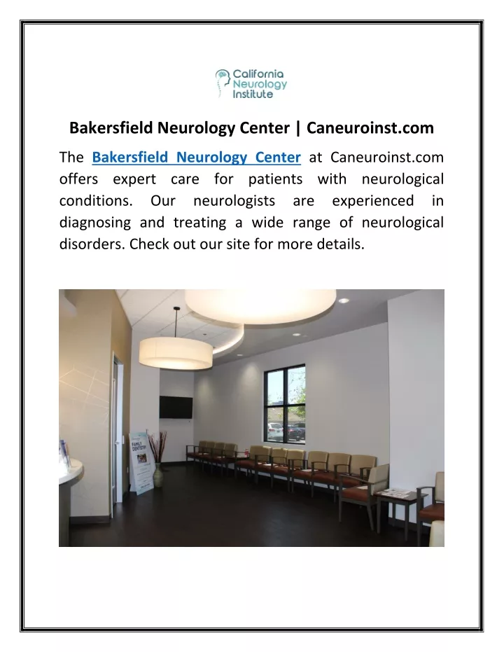 bakersfield neurology center caneuroinst com