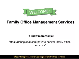 family office management services
