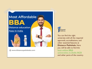 Most Affordable BBA Distance Education Fees In India