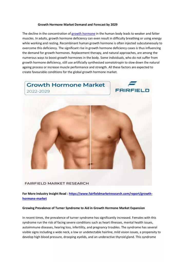 growth hormone market demand and forecast by 2029