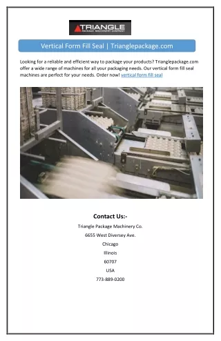 vertical form fill seal trianglepackage com