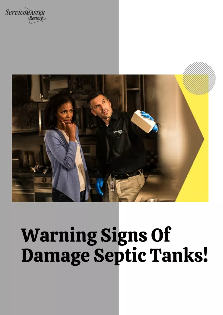 warning signs of damage septic tanks
