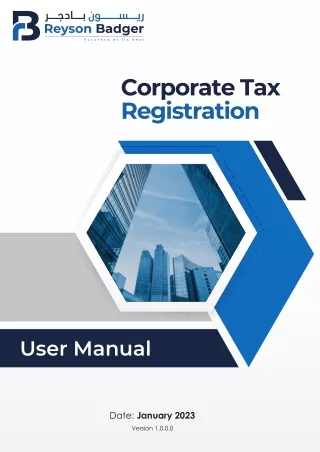 Reyson Badger Corporate Tax Dubai
