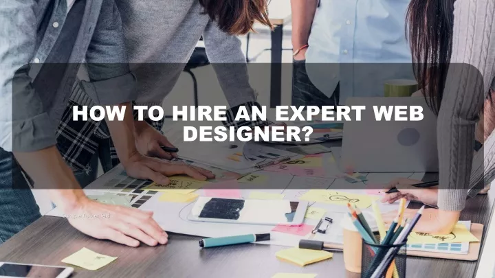 how to hire an expert web designer