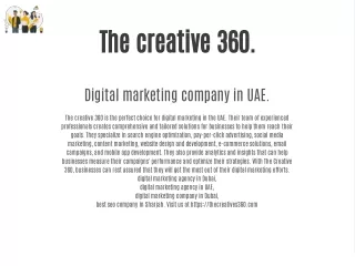 Digital marketing company in UAE.
