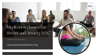 Meditation classes for Stress and Anxiety NYC