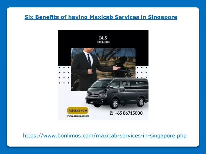 six benefits of having maxicab services