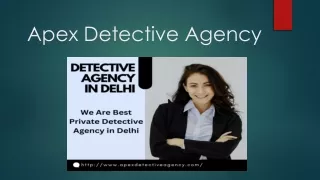 Detective Agency In Delhi