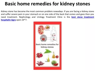 Simple at-home remedies for kidney stones