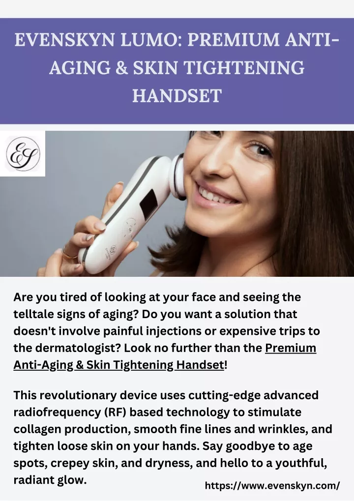 evenskyn lumo premium anti aging skin tightening