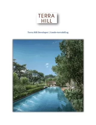 Terra Hill Developer | Condo-terrahill.sg