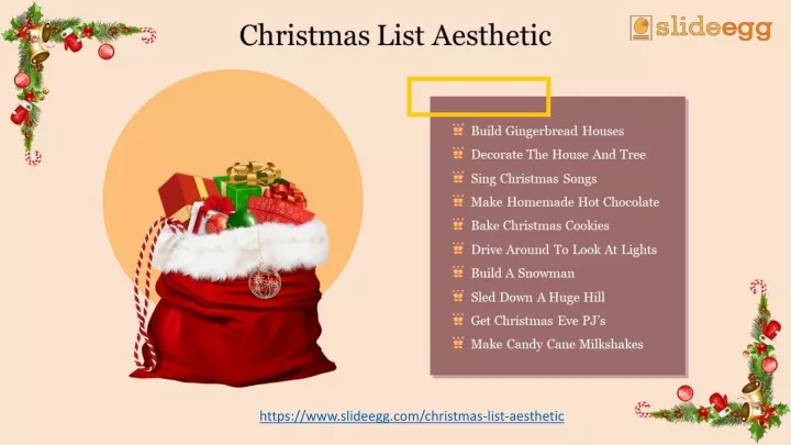 https www slideegg com christmas list aesthetic
