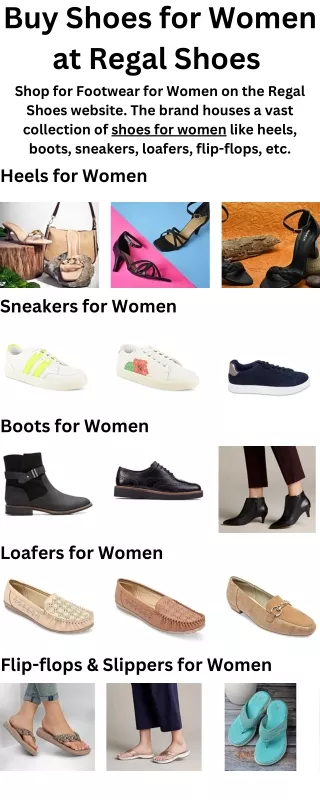 Buy Shoes for Women at Regal Shoes