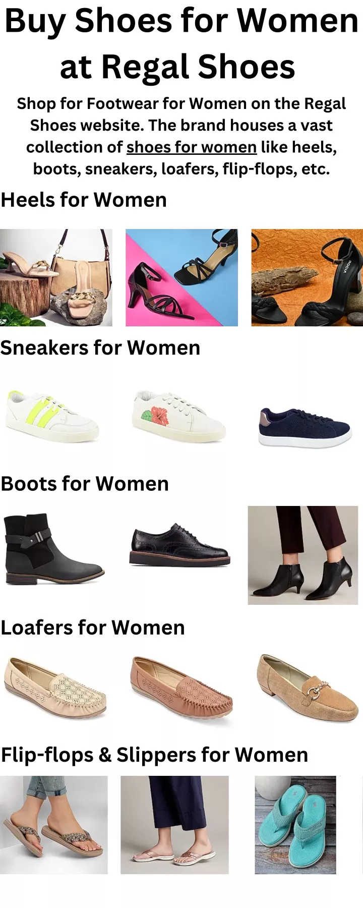 buy shoes for women at regal shoes shop
