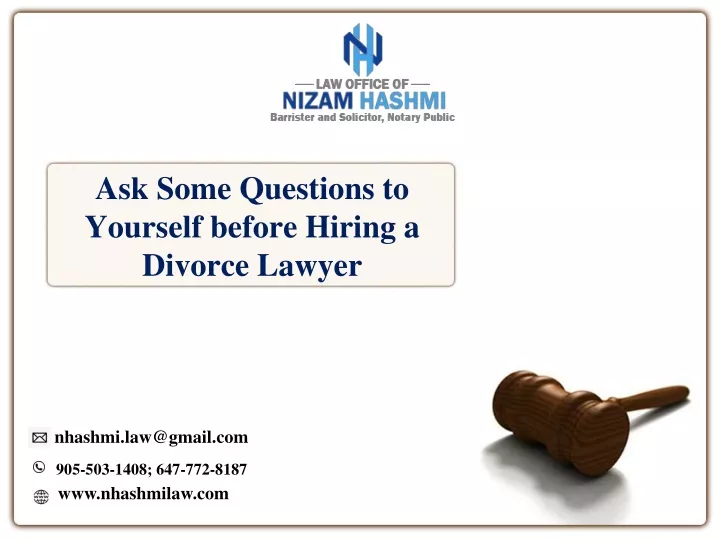 ask some questions to yourself before hiring a divorce lawyer