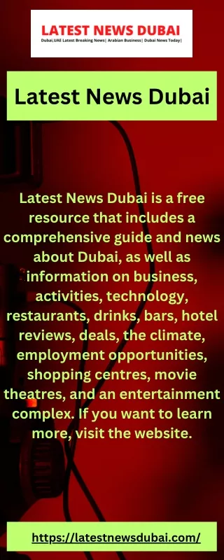 Latest News Dubai