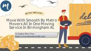 Move With Smooth By Metro  Movers All In One Moving  Service In Birmingham AL