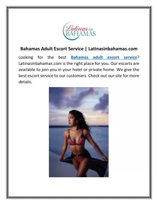 Bahamas Adult Escort Service | Latinasinbahamas.com